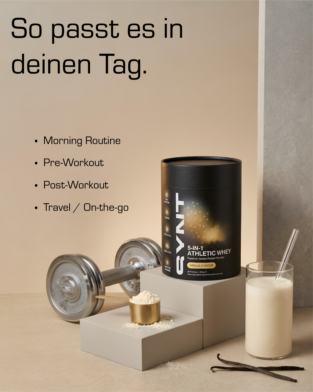 SYNT 5-in-1 Athletic Whey Vanille