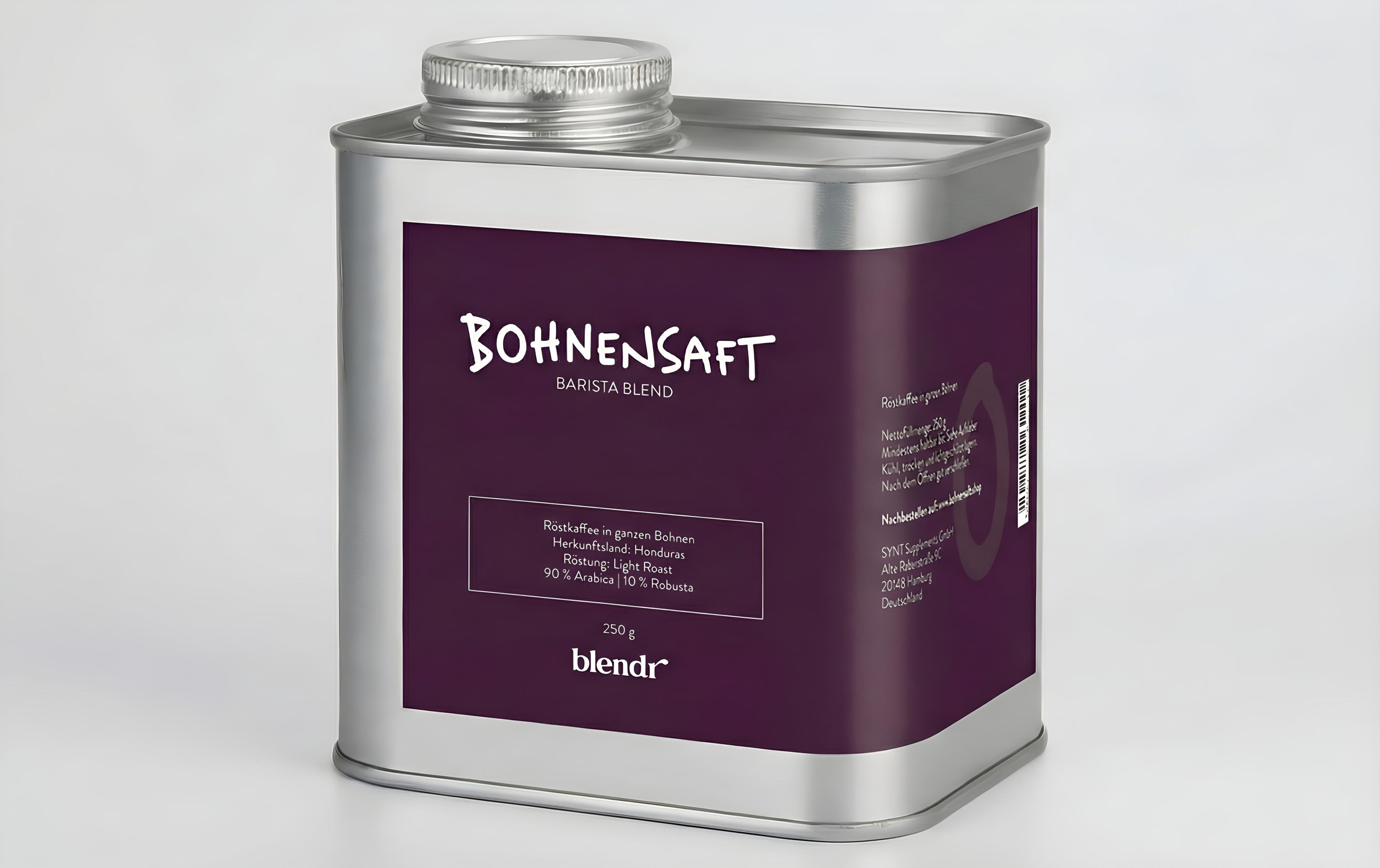 BOHNENSAFT – 220g Dose (Pre-Sale)